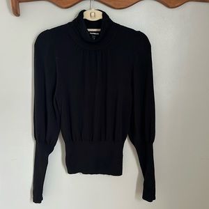 Express Black Puff Sleeve Sweater XS